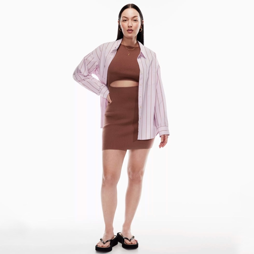 Aritzia‎ | Wilfred Free | Cut Out Knit Mini Dress Size S